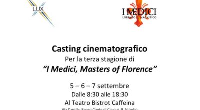 CASTING PER LA SERIE TELEVISVA “I MEDICI”