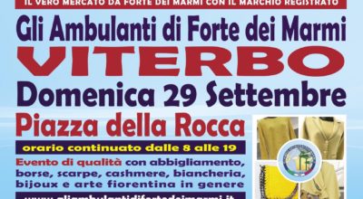 DOMENICA 29 SETTEMBRE IL MERCATO DI FORTE DEI MARMI A PIAZZA DELLA ROCCA