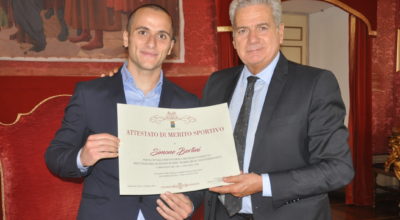 WMF, IL SINDACO ARENA HA CONSEGNATO ATTESTATO DI MERITO SPORTIVO AL CAMPIONE SIMONE BERTINI