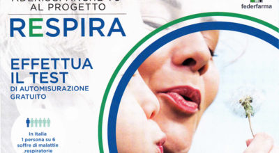 PROGETTO “RESPIRA” ALLA FARMACIA COMUNALE LA QUERCIA, TEST AUTOSPIROMETRICO GRATUITO PER IL MESE DI DICEMBRE