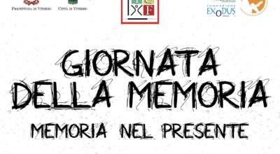 VITERBO RICORDA IL GIORNO DELLA MEMORIA. INIZIATIVE LUNEDI 27 GENNAIO