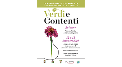 Il 12 e 13 Settembre torna  Verdi e Contenti in veste autunnale  al Centro Botanico Moutan