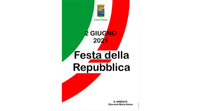 2 giugno festa della Repubblica. La nota del sindaco Arena