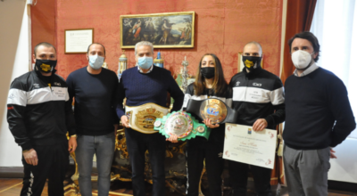 Il sindaco Arena conferisce attestato di merito alla campionessa di Muay Thai Sveva Melillo