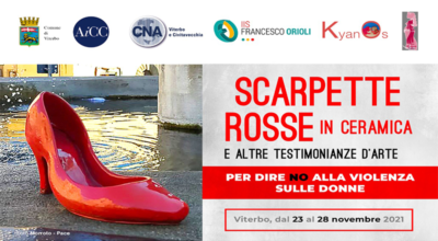 Conferenza stampa martedì 23 novembre: Scarpette rosse in ceramica e altre testimonianze d’arte – Per dire no alla violenza sulle donne