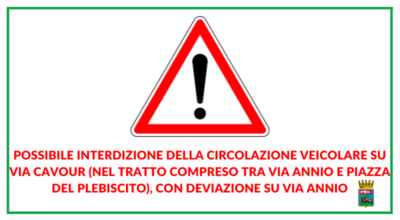 Evento elettorale in piazza del Plebiscito, attenzione alla viabilità