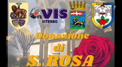 Donazione di S. Rosa, sabato 27 a piazza del Plebiscito