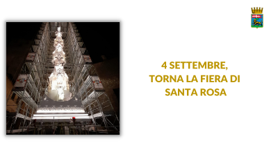 4 settembre, torna la fiera di Santa Rosa