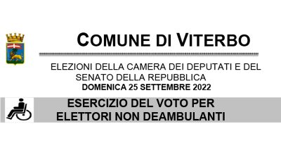 Esercizio del voto per elettori non deambulanti