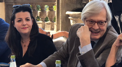 La sindaca Frontini si congratula con il prof. Vittorio Sgarbi per la nomina a sottosegretario al ministero della Cultura