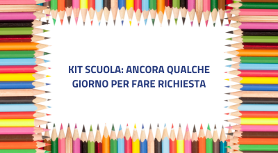 Kit scuola, ancora qualche giorno per fare richiesta