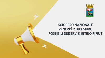 Sciopero nazionale di domani 2 dicembre, possibili disservizi ritiro rifiuti