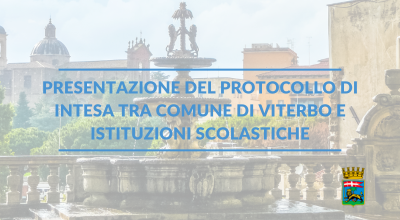 Firma del protocollo d’intesa tra Comune di Viterbo e Istituzioni Scolastiche per la Rete delle Scuole dell’Empatia, mercoledì 8 febbraio alle 10