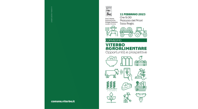 Convegno “Viterbo Agroalimentare – opportunità e prospettive”, sabato 11 febbraio alle 9 presso la Sala Regia di Palazzo dei Priori