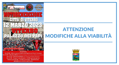 Motobenedizione città di Viterbo in piazza San Lorenzo domenica 12 marzo