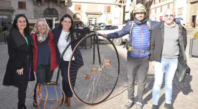 Da Capo Passero a Capo Nord, il pellegrino Massimo Zaffari fa tappa a Viterbo