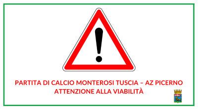 Partita di calcio Monterosi Tuscia – AZ Picerno, attenzione alla viabilità