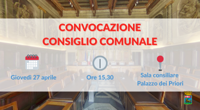 Consiglio comunale in riunione domani 27 aprile