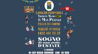 Loschi individui – Tribute band 883 & Max Pezzali. 14 luglio, dalle ore 22.30, piazza del Comune