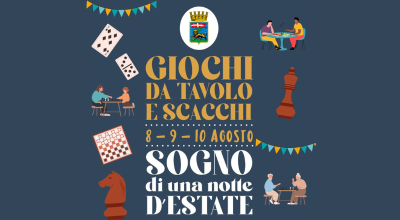 Scacchi e giochi da tavolo, gli appuntamenti sotto i portici di Palazzo dei Priori. Gli appuntamenti dell’8, 9 e 10 agosto dalle ore 18.30