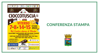 Cioccotuscia, la conferenza stampa martedì 3 ottobre alle 10