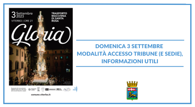 Domenica 3 settembre – modalità accesso tribune (e sedie), informazioni utili