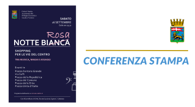 Presentazione La Notte Rosa. Mercoledì 13 settembre alle ore 15, nella sala consiliare di Palazzo dei Priori