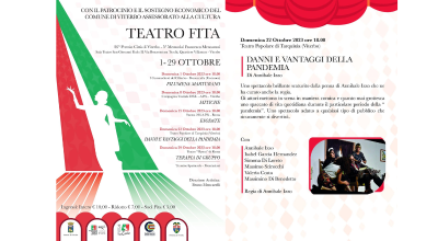 Teatro fita, domenica 22 ottobre in scena “Danni e vantaggi della pandemia”