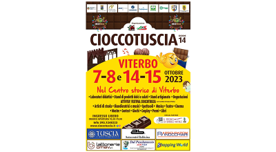 Inaugurazione 14 Ed. Cioccotuscia, sabato 7 ottobre alle ore 12, presso sala Alessandro IV