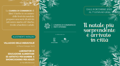 Il Natale più sorprendente è arrivato in città, al via dall’8 dicembre gli eventi a Rieti e Viterbo