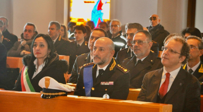 Celebrazione San Sebastiano, santo patrono della Polizia Locale. La cerimonia religiosa questa mattina alla parrocchia Santa Maria della Grotticella