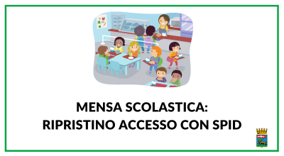 Mensa scolastica, ripristino accesso con SPID