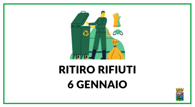 Ritiro rifiuti 6 gennaio, informazioni utili