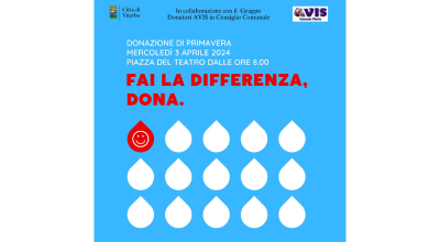 Mercoledì 3 aprile l’autoemoteca Avis a piazza Verdi