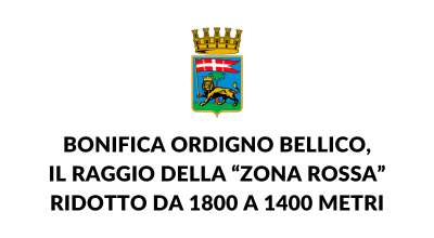 Bonifica ordigno bellico, il raggio della “zona rossa” ridotto da 1800 a 1400 metri