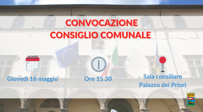 Consiglio comunale, giovedì 16 maggio la prossima seduta