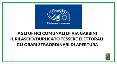 Agli uffici comunali di via Garbini il rilascio/duplicato tessere elettorali. Gli orari straordinari di apertura