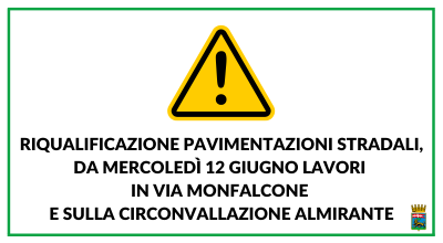 Riqualificazione pavimentazioni stradali, da mercoledì 12 giugno lavori in via Monfalcone e sulla circonvallazione Almirante