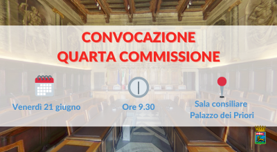 Quarta commissione in riunione domani 21 giugno