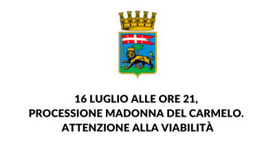 16 luglio alle ore 21, Processione Madonna del Carmelo. Attenzione alla viabilità