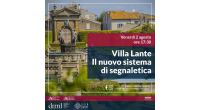 Nuovo sistema di segnaletica a Villa Lante