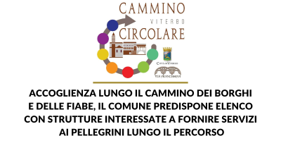 Accoglienza lungo il Cammino dei Borghi e delle Fiabe, elenco con strutture interessate a fornire servizi ai pellegrini lungo il percorso. Domani 15 ottobre la scadenza dei termini