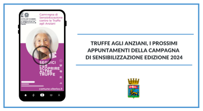 Truffe agli anziani, i prossimi appuntamenti della campagna di sensibilizzazione edizione 2024