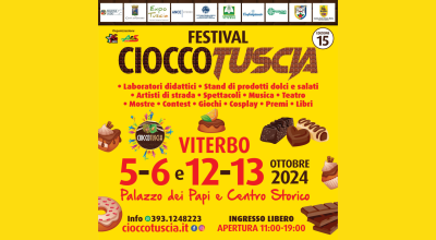 Festival CioccoTuscia Viterbo, al via domani l’edizione 2024. Attenzione alla viabilità