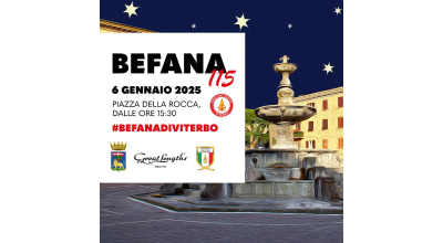 Befana 115, lunedì 6 gennaio appuntamento a piazza della Rocca