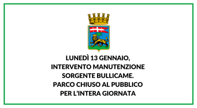 Lunedì 13 gennaio, intervento manutenzione sorgente Bullicame. Parco chiuso al pubblico per l’intera giornata