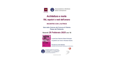 Architettura e morte, riti, sepolcri e resti dell’umano. La professoressa Caterina Padoa Schioppa presenterà il suo libro a Palazzo dei Priori il prossimo 28 febbraio.